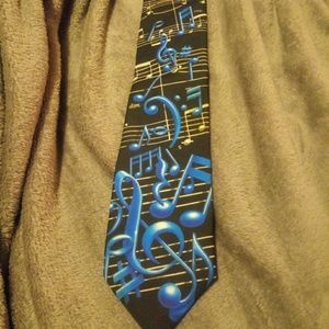 Music notes tie